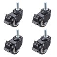 thumbnail image 1 of Guardurnaity 4 piezas de ruedas giratorias de 2 pulgadas con vástago giratorio, ruedas de carro silenciosas roscadas de 360 ​​grados, componente de Viajes, Equipaje y Accesorios Varios Guardurnaity AP018183-01, 1 of 6