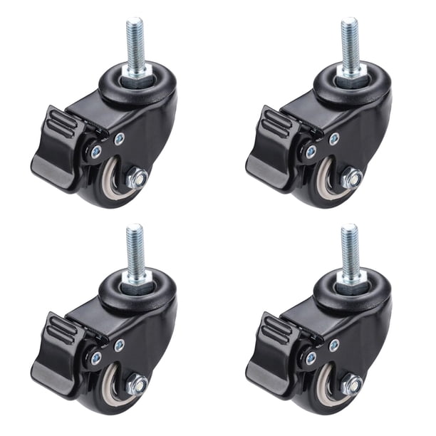 Minnieouse 4 piezas de ruedas giratorias de 2 pulgadas con vástago giratorio, ruedas de carro silenciosas roscadas de 360 grados, componente de Viajes, Equipaje y Accesorios Varios Minnieouse AP018183-01