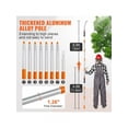 thumbnail image 3 of Manual Pole Saw, 4.6-9.8 Ft Extendable Tree Pruner, Sharp Steel Blade For High Branches Trimming, Manual Branch Trimmer With Lightweight Aluminum Alloy Handle, For Pruning Palms And Shrubs, 3 of 10