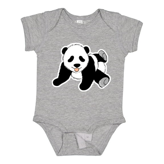 Inktastic Baby Panda Playing Boys or Girls Baby Bodysuit