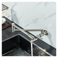 Pot Filler Double Joint Spout Folding Stretchable Swing Arm Wall Brass