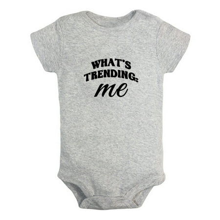 

What s Trending Me Funny Rompers For Babies Newborn Baby Unisex Bodysuits Infant Jumpsuits Toddler 0-24 Months Kids One-Piece Oufits