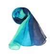 thumbnail image 2 of Unique Bargains Long Chiffon Lightweight Scarf Gradient Color Scarves Spring Summer for Women Blue Green / Yellow 63"x19.6", 2 of 8