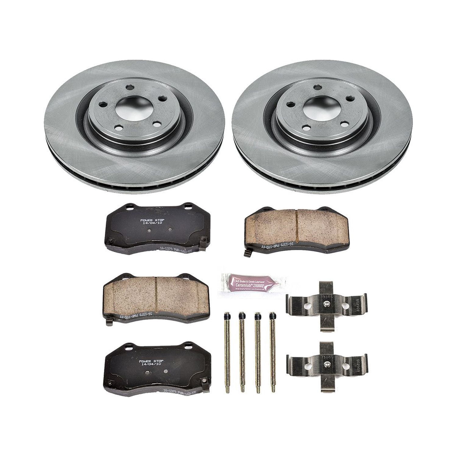 Power Stop Front Stock Replacement Brake Pad and Rotor Kit KOE5532