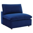 thumbnail image 4 of Modway Commix Down Filled Overstuffed Performance Velvet 8-Piece Sectional Sofa in Navy, 4 of 10