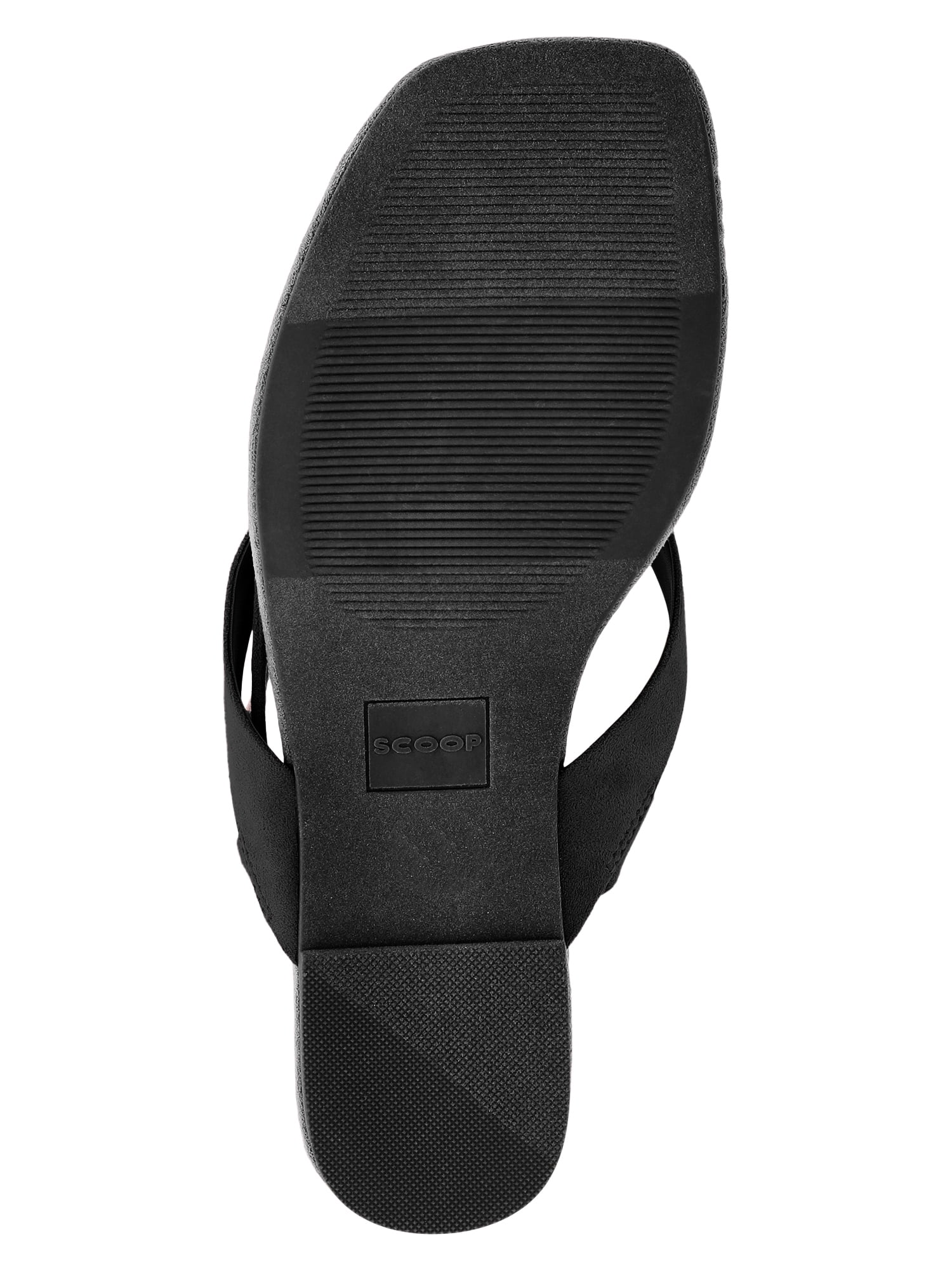 Scoop Women's Faux Suede Ankle Wrap Flat Sandals
