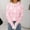 White, variant on HOMBOM Womens Pink Sweaters Fall Knit Soft Crew Neck Long Sleeve Pullover Tops for Womens Heart