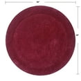 thumbnail image 3 of Home Weavers Inc Home Weavers Bathroom Rug, Cotton Soft, Water Absorbent Bath Rug, Non Slip Shower Rug Machine Washable 30" Round Red, 3 of 5