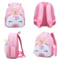 thumbnail image 2 of Nice Choice Cute Toddler Baby Girls Preschool Daycare Backpack Bag Bookbag Schoolbag Gifts for Kids Little Girls(Floral Unicorn), 2 of 7