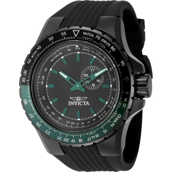 Invicta Men's Aviator Black Dial Watch - 49731