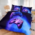 thumbnail image 5 of BlessLiving Teenager Comforter Set for Boys, Blue Game Kids Bedding Sets for Boys Twin, 3 Pieces, 5 of 5