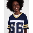 thumbnail image 4 of Wonder Nation Boys' Graphic Oversized Jersey Tee with Short Sleeves, Sizes 4-18 & Husky, 4 of 7