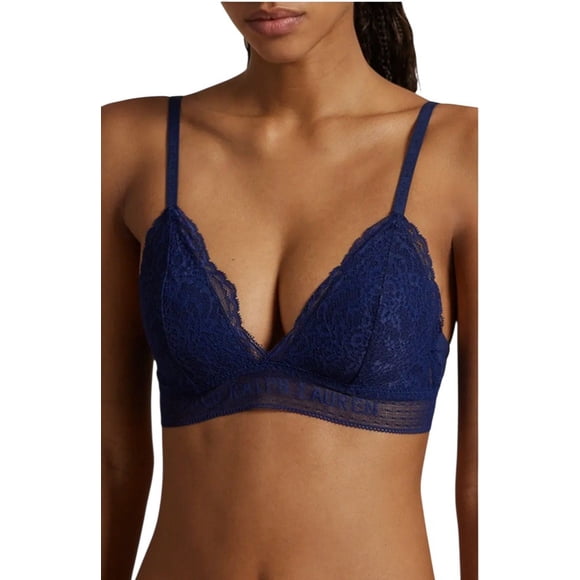 Polo Ralph Lauren Triangle Bralette - 4P0171 (Navy, XS)