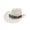 White, variant on AWZXDE Men Women Summer Handmade Straw Cowboy Hat Hollowed Out Design Western Style Sun Protection Cap