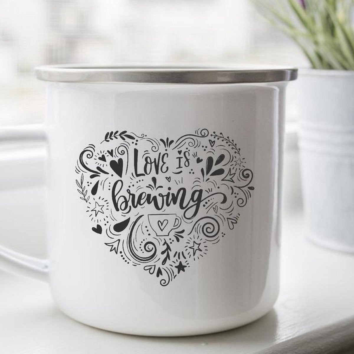 Swing Design Digital Coffee Mug & Cup Heat Press - White