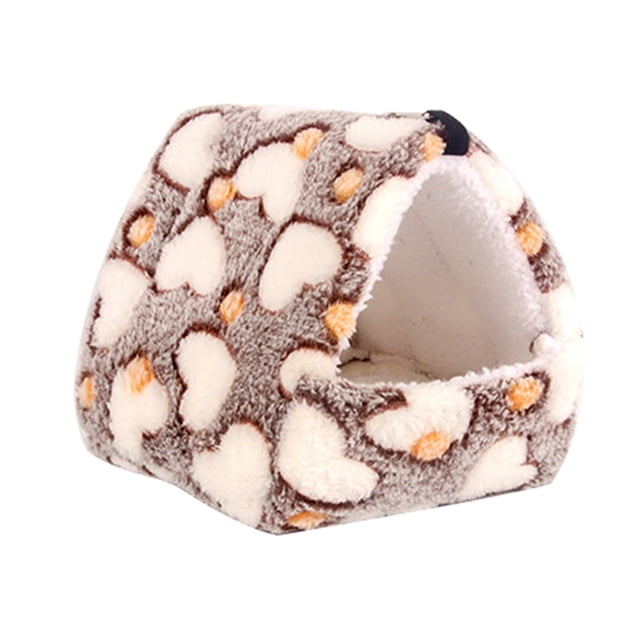 Xihbxyly Casa para Animales Pequeños, Cama Suave y Cómoda para Dormir, Hecha de Franela de Algodón, Cálida y Acogedora Tienda de Campaña Tipo Hamaca, Perfecta para Hámsteres, Cobayas y Ardillas. Vari