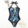 thumbnail image 3 of XMMSWDLA Tankini pour Femmes Maillots de Bain Tankini pour Femmes Décolleté Contrasté Dos Nu, 3 of 3