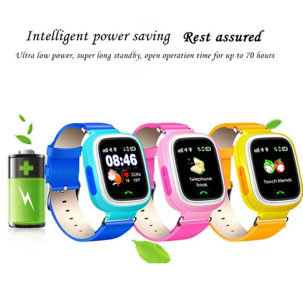 Q90 GPS Kid Smart Watch Baby Anti lost Wristwatch SOS Call Location Device Tracker Smartwatch Inevent DZ7272 02B Bodega Aurrera en linea