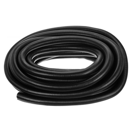 7/8 Inch x 50 Ft Split Wire Loom Tubing Protective Split Cable Conduit Black