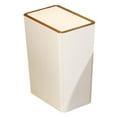 thumbnail image 4 of Narrow Trash Can, Kitchen Trash Can with Press Type Lid, Bathroom Trash Can with 15L White, 4 of 9
