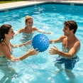thumbnail image 3 of Pool Toys, 6 Inch Knobby Beach Ball for Teens and Adults, Inflatable Spiky Water Ball for Summer Swimming Pool Parties, Blue, 3 of 6
