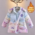 thumbnail image 2 of Abrigo de peluche de invierno con capucha de Anime Kuromi Melody Sanrioed, estilo coreano, princesa para niñas y niños, ropa Kawaii, prendas de vestir cálidas para bebés, 2 of 5