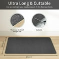 thumbnail image 4 of HLONK Office Chair Mat for Hardwood Floor & Tile Floor  47”x36” Computer Gaming Chair Mat  Under Desk Low-Pile Rug for Rolling Chair  Anti-Slip Floor Protector Rug for Home Office  Dark G, 4 of 7