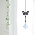 thumbnail image 4 of Colgante de cristal con carillón de viento de mariposacuentas de coloresdecoración colgante (B) Wdftyju Para estrenar, 4 of 9