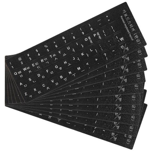 Multi-Language Keyboard Stickers PVC Keyboard Protector for Protection 10Pcs