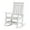 White,1pc chair, variant on Stoog Patio Rocking Chair, Outdoor Oversized Porch Rocker with 400 lbs Weight Capacity, HIPS, Black