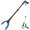 Black Blue, variant on Grabber Reacher Tool - 32” Extra Long Foldable Gripper and Reaching Tool - Heavy Duty Pick Up Stick Grabbers for Trash & General Item Retrieval