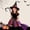 czb# Orange696, variant on Girls Baby Halloween Tutu Skirt Set Rainbow Color Mesh Ruffles Tiered Layered A-Line Mini Skirt With Hat Broomstick For Toddler Kids Dance Dress Up 3 Piece Clothes Outfits,Orange,2-4 Years