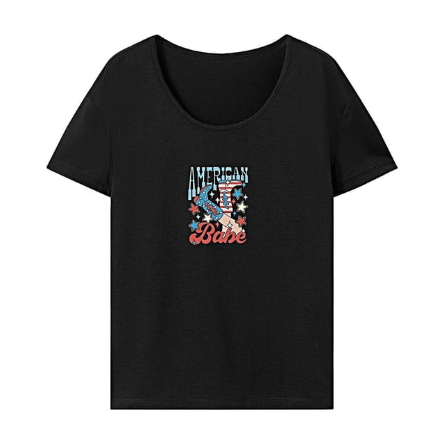 Camiseta de verano para mujer, camiseta informal con cuello redondo para actividades al aire libre XL