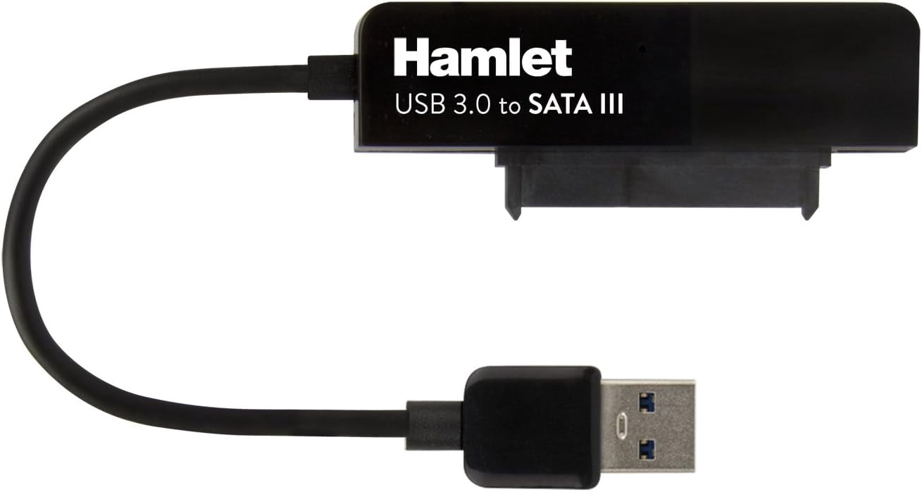 HAMLET Adapter Cable Hard Disk Box + Adapter Usb 3.0 To Sata Iii Informatics