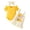 F2-Yellow, variant on CAUYDY Toddler Baby Girls Short Sleeve Romper Suspender Overall Dress 2 Piece Outfits Set With Headband for Newborn Kid Girl 6 9 12 18 Months Summer Clothes (Sizes 0-3 Months,F2-Red)