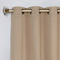 thumbnail image 2 of Bkue Nile Mills Modern, Classic Solid Semi Blackout Curtains, Set of 2, 46" x 108'', Smoked Ash, 2 of 14