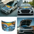 thumbnail image 7 of Yuyamidu Coconut Tree Car Front Hood Cover Protector Hibiscus Auto Rearview Protection Cover Stretchy Vehicle Hood Covers 3 Pack Exterior Car Rear View Mirror Accessories, 7 of 7