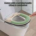 thumbnail image 5 of LSLJS Toilet Seat Cushion Warm & Soft Thicked Padded Toilet Seat Washable Reusable with Zipper Toilet Seat-Home Easy Installation Cleaning, 5 of 6