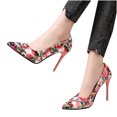 thumbnail image 4 of Zapatos de mujer Moda Flores Pájaros Patrón Minimalista Punta puntiaguda Sexy Tacones altos Sandalias Wmkox8yii  hj789, 4 of 9
