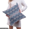 thumbnail image 5 of Ambesonne Ethnic Fabric by the Yard Upholstery, Chevron Inspired Art, 2 Yards, Mint Green Beige, 5 of 5