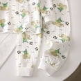 thumbnail image 3 of Linfrsh Toddler Girls Pajamas 6t Toddler Toddler Kids Toddler Girls Boys Soft Comfy Modal Tencel Solid Raglan Sleepwear Pajamas Pjs 2pcs Set(White,18-24 Months), 3 of 4