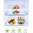thumbnail image 5 of Organizador Lazy Susan de 2 niveles, plato giratorio de plástico para gabinete, estante de especias perezoso para cocina, despensa, refrigerador y baño, 5 of 5