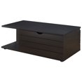 thumbnail image 1 of Furniture of America Wiley Rustic Wood Storage Coffee Table in Cappuccino, 1 of 5