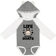 thumbnail image 3 of Inktastic Life is Better with Goats Boys or Girls Long Sleeve Baby Bodysuit, 3 of 5