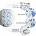 thumbnail image 5 of Valentine''s Day Shower Curtain Blue Love Heart Shower Curtains for Bathroom Decor Balloon Stripe Spot Romantic Bath Curtains Sets with Hooks for Valentines Day Waterproof 72" X 72", 5 of 5