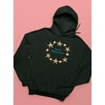 thumbnail image 3 of Buon Ferragosto Starfish Wreath Hoodie Women -Image by Shutterstock, Female 5X-Large, 3 of 4