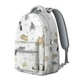 thumbnail image 2 of "Lovely Floral Cat Backpack - Wonderful Gift for Women, School Bookbag for Teens & College, Waterproof Laptop Bag with Cute Cat Print", 2 of 6
