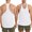 White, variant on Y Tank Top Men Quick Dry Loose Fit Bodybuilding Sleeveless Summer Workout Tops Vest for Running