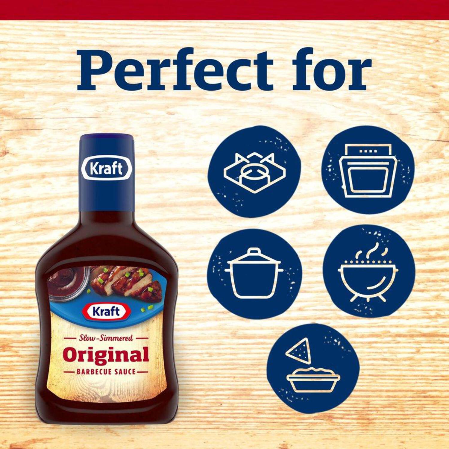 Kraft Original Slow Simmered Barbecue Bbq Sauce 18 Oz Bottle