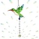thumbnail image 1 of 1 Uds atrapasoles de cristal colgante de colibrí lámpara de araña orar fabricante de arcoíris ornamento para ventana atrapasoles decoración del jardín del hogar, verde, 1 of 5